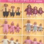 Simplicity 3572 (2007) Doll Hoodie Jacket Skirt Jumper Overalls Pants Sleeper Hat Pattern UNCUT