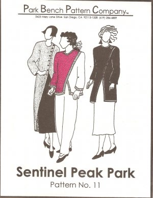 Park Bench Pattern Co. #11 (1995) Asymetrical Long Short Top Jacket UNCUT