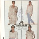 Simplicity 9022 (1989) Pull-on Pants Skirt Top Unlined Jacket Cascade Front Pattern Size 14 16 UNCUT