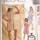 McCalls 8056 (1996) Girls A-Line Dress Jumper Pattern Size 10 12 14 UNCUT