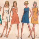 McCalls 9793 (1969) Misses & Junior A-line Dress with Variations Pattern 16 UNCUT