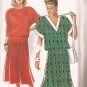 New Look 6827 "V" or Round Neck Drop Waist Raglan Sleeves Dress Pattern Size 8 10 12 1416 18 UNCUT