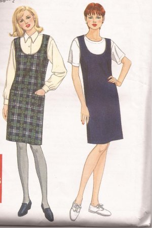 Simplicity 7275 (1996) Round Neck Sleeveless Jumper Pattern Size 6 8 10 12 14 16 18 20 22 24 UNCUT