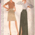 McCalls 3833 (1973) Vintage Blouse Long Short Skirt Patch Pockets Pattern Size 14