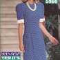 Butterick 5960 (1992) Fitted Waist Dress Sleeves with Contrast Bands Pattern Size 18 20 22 UNCUT