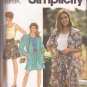 Simplicity 7677 (1991) Wide Leg ShortsTank Top Unlined Jacket Pattern Size 18 20 22 24 UNCUT