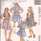McCalls 4934 (1990) Childs Girls Cowgirl Western Jacket Skirt Top Pattern Size 4 5 6 UNCUT
