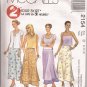 McCalls 2154 (1999) 2 Hour Skirt Overlay Waistband Slits Pattern Size 8 10 12 UNCUT