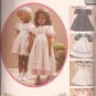 McCalls 4128 (1989) Childs Girls Puff Sleeve Dresses Pinafores Sundress Pattern Size 4 UNCUT