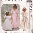 McCalls 6439 (1993) Childs Girls Special Moments Dresses Attached Petticoat Pattern Size 2 3 4 UNCUT