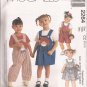 McCalls 2264 (1999) Toddler Raggedy Ann Andy Overalls Dress Applique Purse Doll Pattern 2 3 4 UNCUT