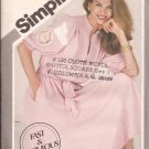 Simplicity 5317 (1981) Pullover Stand Up Collar Shoulder Tucks Dress Sash Pattern Size 6 8 10 UNCUT