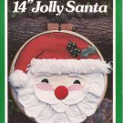 14" Round Jolly Santa Hoop Applique (1980) Pattern 3929 Instructions