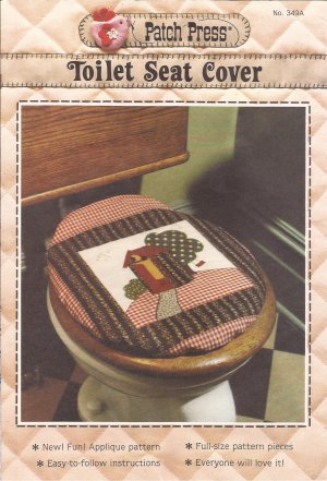 349A (1979) Vintage Patch Press Toilet Seat Cover Applique Quilt Pattern Instructions