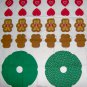 Ginger Bear Christmas Wreath Heart Candy Cane Panel Quilt