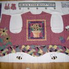 Black Eyed Susan Flower Pot Bee Garden Quilt Look Applique Vest