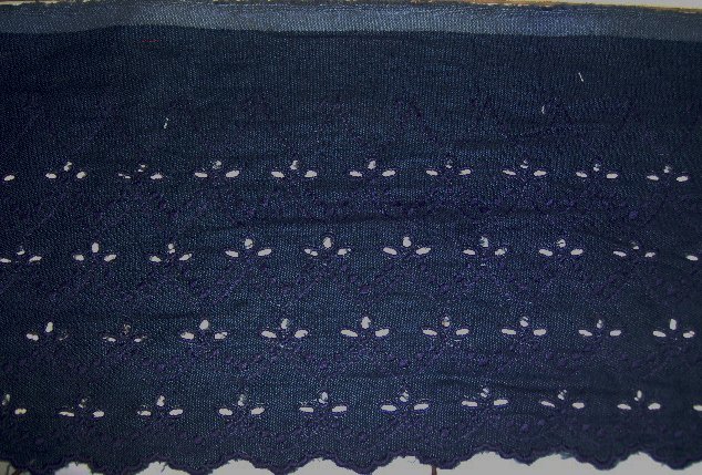 denim eyelet fabric