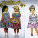 Butterick 3916 (1995) Girls Childs Tier Ruffle Dress Ponytail Tie Pattern Size 2 3 4 UNCUT