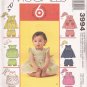 McCalls 3994 (2003) Infant Top Panties Hat Pattern Size S M L XL UNCUT