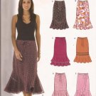 New Look 6463 (2005) Elastic Belt Tie Waist Skirt Flounce Ruffle Pattern Size 8 10 12 14 16 18 UNCUT