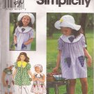 Simplicity 9463 (1995) Girls Childs Dress Hat Pattern Size 2 3 4 UNCUT