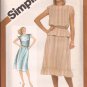 Simplicity 9960 (1981) Pullover Drawstring Shoulder Dress Top Ruffle Skirt Pattern Size 14 UNCUT