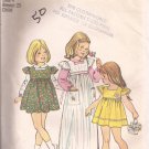 Simplicity 6184 (1973) Vintage Girls Childs Dress Jumper Blouse Pattern Size 4 UNCUT