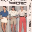 McCalls 6993 (1980) Pants Shorts Button Waist Pattern Size 16 UNCUT
