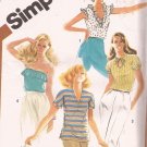Simplicity 5509 (1982) Pullover Tops Ruffles Short Sleeve Strapless Pattern Size 12 UNCUT