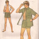 Simplicity 8992 (1979) Vintage Shorts Shirt Jacket  Safari Pockets Pattern Size 42 Waist 36" UNCUT