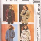 McCalls 2963 (2000) Oversized Unlined Jacket Pattern Size S M L 8 10 12 14 16 18 UNCUT