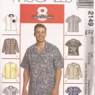 McCalls 2149 (1999) Mens Shirts Sleeve Collar Variations Pattern Size XXL 50 52 UNCUT