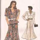 Vogue 9905 (1987) Top Shirt Blouse Flare Skirt Pattern Size8 10 12 UNCUT