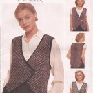 McCalls 8866 (1997) Designer Faux Chenille Vest Pattern Size S M L XL UNCUT