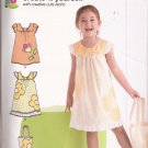 New Look P6043 (2011) Girls Childs Dress Tote Purse Applique Pattern Size 3 4 5 6 7 8 UNCUT