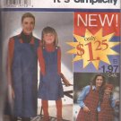 Simplicity 0668 (1996) Mother Daughter Girls Jumper Pattern Size XS S M L XL; 3 4 5 6 7 8 UNCUT