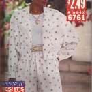 Butterick 6761 (1993) See & Sew Jacket Split Skirt Pattern Size 6 8 10 UNCUT