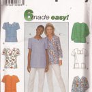 Simplicity 8351 (1998) Misses Womens Uniform Scrub Top Patch Pockets Pattern Size 8 10 12 UNCUT