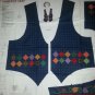 Harvest Vest Fall Thanksgiving Cut and Sew Fabric Size XS S M L