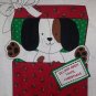 Christmas Puppy Box Fabric Cut and Sew Panel Doll Toy
