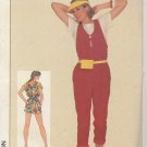 Simplicity 7389 (1986) Vintage Misses Short Long Jumpsuit Top Pattern Size Small 10 12 UNCUT