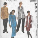 McCalls 8475 (1996) Vest Top Pants Skirt Pattern Plus Size 22W 24W 26W 40 42 44 UNCUT