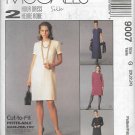 McCalls 9007 (1997) Petite-able Dress Sleeve Neck Variations Pattern Plus Size 20 22 24 UNCUT