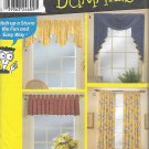 Simplicity 9566 (2001) Window Treatment Topper Swag Jabot Tab Curtain Pattern UNCUT