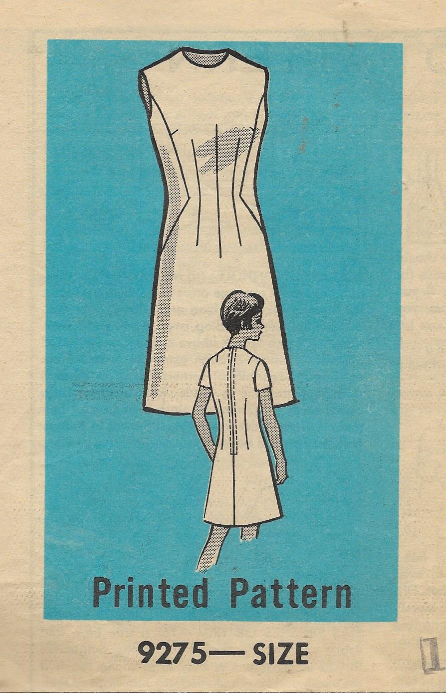 Vintage Marian Martin Mail Order Pattern 9275 Dress Size 10 CUT