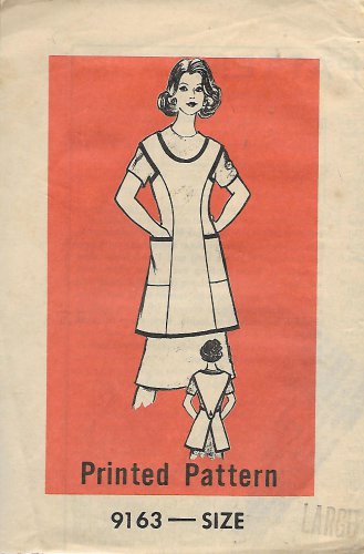 Vintage Printed Pattern Mail Order 9163 Cobblers Apron Size Large UNCUT