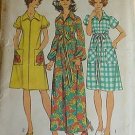 Simplicity 5365 (1972) Vintage Robe Duster Dress Wide Collar Puff Sleeves Pattern Size 10 UNCUT