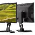 Lot of (2) Dell Professional black P190S 19 Inch LCD Monitors w/Adj stands