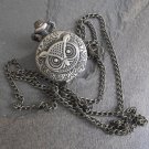 Antique Copper Owl Pendant Timepiece With Chain
