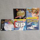 5 Older Windows PC Computer Utilities CD-Rom New in Box/Used - Lot C